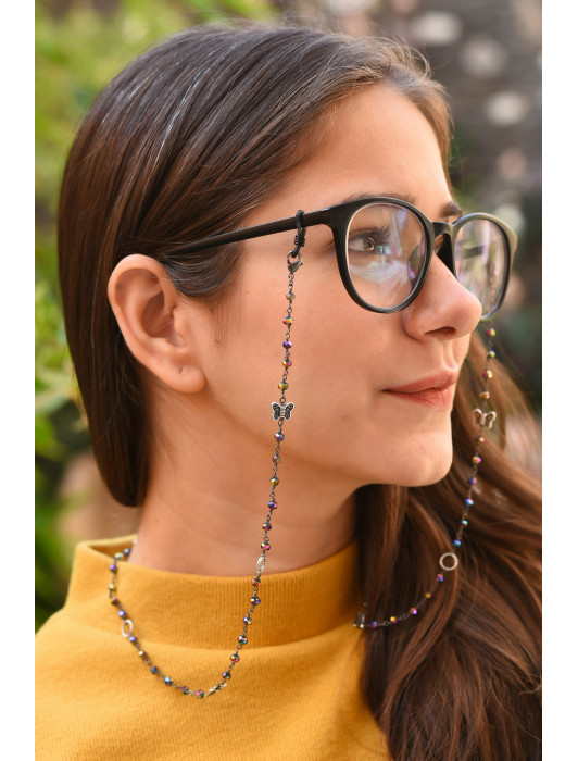 Fancy on sale eyeglass chains